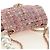 CHANEL Borsa a Spalla con Catena Tweed 2way Pink Gold CC Auth 185316M Rosa D'oro - vista 14