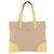PRADA Tote Bag Canvas Beige Silber Auth 187781A - Ansicht 13