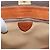 Céline Borsa CELINE Macadam Canvas PVC Pelle Marrone Oro Auth 186847 D'oro - vista 10