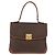 Céline Borsa CELINE Macadam Canvas PVC Pelle Marrone Oro Auth 186847 D'oro - vista 13