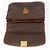 Céline Borsa CELINE Macadam Canvas PVC Pelle Marrone Oro Auth 186847 D'oro - vista 19