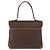 Céline Borsa CELINE Macadam Canvas PVC Pelle Marrone Oro Auth 186847 D'oro - vista 2