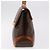 Céline Borsa CELINE Macadam Canvas PVC Pelle Marrone Oro Auth 186847 D'oro - vista 3