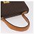 Céline Borsa CELINE Macadam Canvas PVC Pelle Marrone Oro Auth 186847 D'oro - vista 7