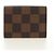 LOUIS VUITTON Damier Ebene Gemelli Gold Tone LV Auth 184847V - vista 20