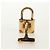 LOUIS VUITTON Damier Ebene Gemelli Gold Tone LV Auth 184847V - vista 4