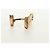 LOUIS VUITTON Damier Ebene Gemelli Gold Tone LV Auth 184847V - vista 8