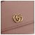 Portafoglio GUCCI GG Marmont in Pelle Rosa Oro 524672 Auth 186349M - vista 17