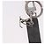 Charm per borsa LOUIS VUITTON in pelle grigio argento M00893 LV Auth 186716 Marrone - vista 4