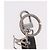 Charm per borsa LOUIS VUITTON in pelle grigio argento M00893 LV Auth 186716 Marrone - vista 5
