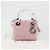Bolsa Christian Dior Lady Dior Cannage em nylon com alça de plástico 2way Auth am11890A Prata Rosa - vista 12