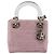 Bolsa Christian Dior Lady Dior Cannage em nylon com alça de plástico 2way Auth am11890A Prata Rosa - vista 13