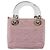 Bolsa Christian Dior Lady Dior Cannage em nylon com alça de plástico 2way Auth am11890A Prata Rosa - vista 2