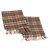 Cachecol Burberrys Nova Check de lã 2 Set Bege Auth 178403