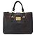 Borsa Miu Miu Madras in Pelle 2way Nera Oro Auth 187556A Nero D'oro - vista 13