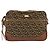 Borsa a tracolla Salvatore Ferragamo in tela verde e oro Auth BA13340A D'oro - vista 13