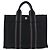 Hermès Borsa HERMES Fourre Tout PM in cotone Nero Argento Auth 187747A - vista 2