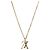 Collana LOUIS VUITTON LV Upside Down in metallo Gold M62682 LV Auth 185785M
