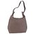 Bolso de hombro LOEWE de cuero morado gris Auth 186309 Morado oscuro