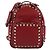 VALENTINO Studs Backpack Leather Red Gold Auth BA13290 Golden - view 13