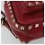 VALENTINO Studs Backpack Leather Red Gold Auth BA13290 Golden - view 15