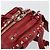 VALENTINO Studs Backpack Leather Red Gold Auth BA13290 Golden - view 7