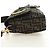 FENDI Zucca Canvas Mamma Baguette Shoulder Bag 2way Black Brown Auth 185598SM Marrone Nero - vista 3