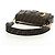 FENDI Zucca Canvas Mamma Baguette Shoulder Bag 2way Black Brown Auth 185598SM Marrone Nero - vista 8