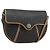 Bolso de Hombro Christian Dior Honeycomb Canvas PVC Negro Oro Auth 186807 Dorado