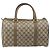 Bolsa Boston GUCCI GG Supreme Web Sherry Line PVC Bege Ouro 40 02 007 Auth 186023 Dourado - vista 2