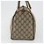 Bolsa Boston GUCCI GG Supreme Web Sherry Line PVC Bege Ouro 40 02 007 Auth 186023 Dourado - vista 4