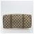 Bolsa Boston GUCCI GG Supreme Web Sherry Line PVC Bege Ouro 40 02 007 Auth 186023 Dourado - vista 5