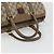 Bolsa Boston GUCCI GG Supreme Web Sherry Line PVC Bege Ouro 40 02 007 Auth 186023 Dourado - vista 7