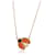 Van Cleef & Arpels Rose Gold Carnelian and Onyx Lucky Spring Pendant  - view 1