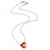 Van Cleef & Arpels Rose Gold Carnelian and Onyx Lucky Spring Pendant  - view 3