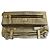 Clutch Coach in pelle oro metallizzato D'oro