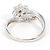 Autre Marque Anillo de banda de platino PT900 con diamante - vista 3