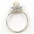 Autre Marque Platinring mit Opal und Diamanten - Ansicht 3