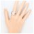 Autre Marque PT900 Platinring mit Diamant - Ansicht 6