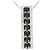 Autre Marque Collana in oro bianco 18K e diamanti Nero D'oro