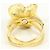 Autre Marque 18K Gelbgold-Ring mit Diamant Golden - Ansicht 4
