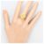 Autre Marque 18K Gelbgold-Ring mit Diamant Golden - Ansicht 7