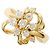 Autre Marque 18K Gelbgold Diamantring Golden