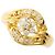 Autre Marque 18K Gelbgold-Ring mit Diamant Golden