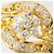 Autre Marque 18K Gelbgold-Ring mit Diamant Golden - Ansicht 2