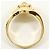 Autre Marque 18K Gelbgold-Ring mit Diamant Golden - Ansicht 3