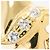 Autre Marque 18K Gelbgold-Ring mit Diamant Golden - Ansicht 2