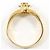 Autre Marque 18K Gelbgold-Ring mit braunem Diamanten Golden - Ansicht 3