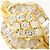 Autre Marque 18K Gelbgold-Ring mit Diamant Golden - Ansicht 2
