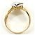 Autre Marque 18K Gelbgold und Platin Diamant Ring Golden - Ansicht 3